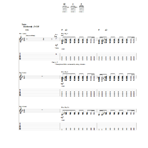 Cage The Elephant 2024 Musik Noten - Guitar Tab - 83568-0