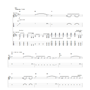Cage The Elephant Aberdeen Musik Noten - Guitar Tab - 83577-0