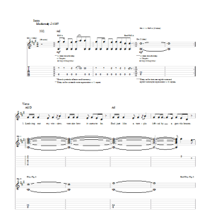 Cage The Elephant Flow Musik Noten - Guitar Tab - 83575-0