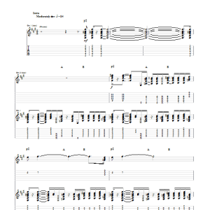 Cage The Elephant In One Ear Musik Noten - Guitar Tab - 76576-0