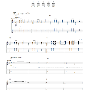 Cage The Elephant Shiver Musik Noten - Guitar Tab - 83567-0