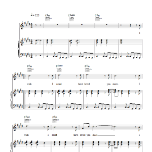 Candie Payne I Wish I Could Have Loved You More Musik Noten - Piano, Vocal & Guitar Chords - 47808-0