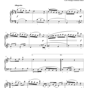 Carl Philipp Emanuel Bach Little Scherzo Musik Noten - Easy Piano - 123783-0