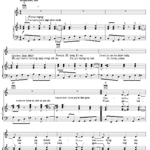 Carol Douglas Doctor's Orders Musik Noten - Piano, Vocal & Guitar Chords - 20237-0