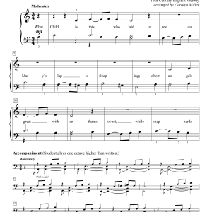 Carolyn Miller What Child Is This? Musik Noten - Educational Piano - 161319-0