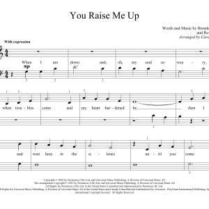 Carolyn Miller You Raise Me Up Musik Noten - Educational Piano - 89260-0