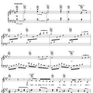 Carpenters I Need To Be In Love Musik Noten - Piano, Vocal & Guitar Chords - 19615-0