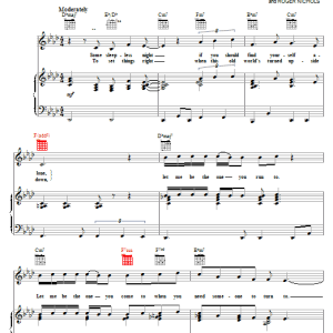 Carpenters Let Me Be The One Musik Noten - Piano, Vocal & Guitar Chords - 19495-0