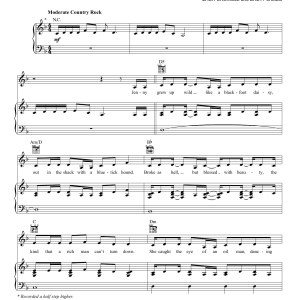 Carrie Underwood Church Bells Musik Noten - Piano, Vocal & Guitar Chords - 171684-0