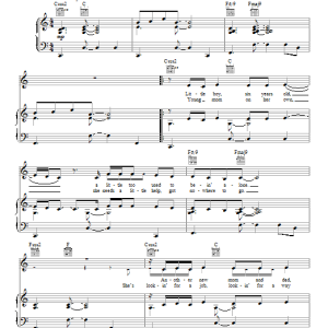 Carrie Underwood Temporary Home Musik Noten - Piano, Vocal & Guitar Chords - 74511-0