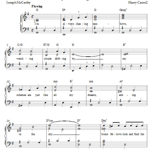 Carroll I'm Always Chasing Rainbows Musik Noten - Piano Solo - 21535-0