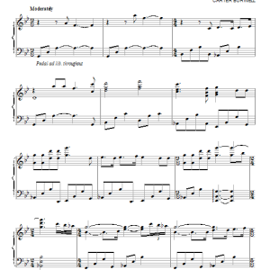 Carter Burwell Catching Snowflakes Musik Noten - Piano Solo - 94794-0