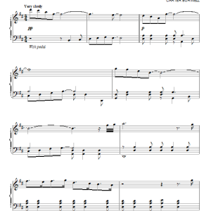 Carter Burwell Cold Feet Musik Noten - Piano Solo - 91544-0