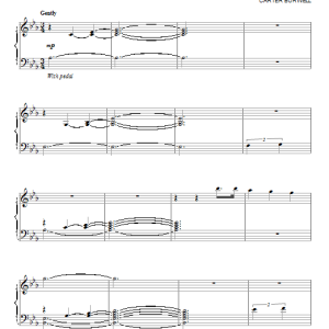 Carter Burwell Goodbyes Musik Noten - Piano Solo - 91550-0