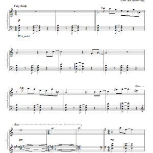 Carter Burwell Hearing The Baby Musik Noten - Piano Solo - 91541-0