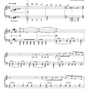 Carter Burwell What You See In The Mirror Musik Noten - Piano Solo - 91548-0
