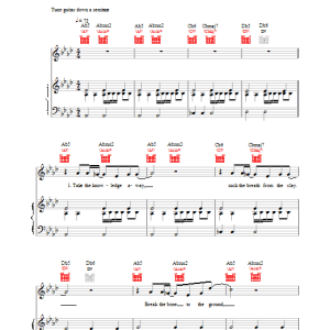 Cast Alien Musik Noten - Piano, Vocal & Guitar Chords - 15129-0