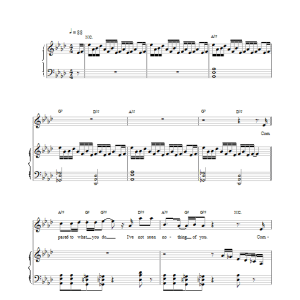 Cast Compared To You Musik Noten - Piano, Vocal & Guitar Chords - 15134-0