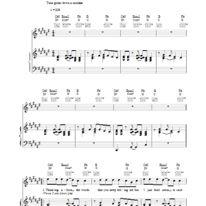 Cast Feeling Remains Musik Noten - Piano, Vocal & Guitar Chords - 15136-0