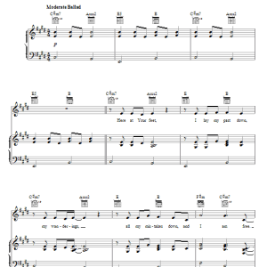 Casting Crowns At Your Feet Musik Noten - Piano, Vocal & Guitar Chords - 73132-0