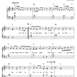 Cat Stevens Another Saturday Night Musik Noten - Guitar Chords/Lyrics - 163265-0