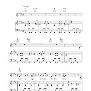 Cat Stevens I Love My Dog Musik Noten - Piano, Vocal & Guitar Chords - 33901-0