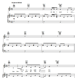CeCe Winans All That I Need Musik Noten - Piano, Vocal & Guitar Chords - 67850-0