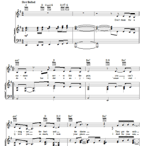 CeCe Winans It Wasn't Easy Musik Noten - Piano, Vocal & Guitar Chords - 67852-0