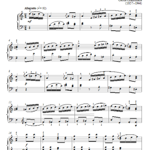 Cecile Chaminade Gavotte In A Minor Musik Noten - Piano Solo - 95480-0