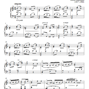 Cecile Chaminade Rigaudon In A Minor Musik Noten - Piano Solo - 95470-0