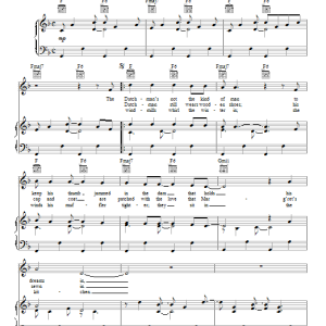 Celtic Thunder The Dutchman Musik Noten - Piano, Vocal & Guitar Chords - 86583-0
