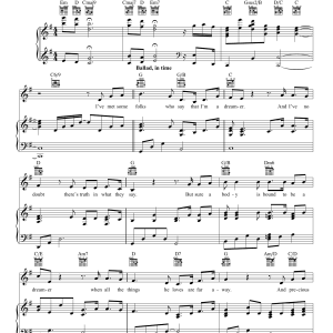 Celtic Thunder The Isle Of Innisfree Musik Noten - Piano, Vocal & Guitar Chords - 156777-0