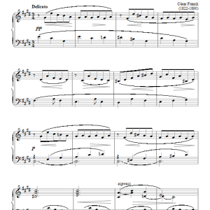 Cesar Franck Allegretto Musik Noten - Piano Solo - 17523-0