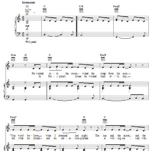 Chad Bosarge Dream Musik Noten - Piano, Vocal & Guitar Chords - 27048-0