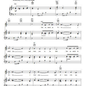 Charles Singleton Just As Much As Ever Musik Noten - Piano, Vocal & Guitar Chords - 86683-0