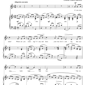 Charles Villiers Stanford O Mistress Mine Musik Noten - Piano & Vocal - 100041-0
