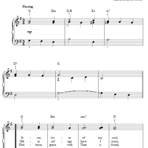 Charles Wesley Jesus, Lover Of My Soul Musik Noten - Easy Piano - 30538-0
