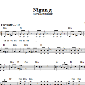 Chasidic Nigun 5 (Wordless Melody) Musik Noten - Lead Sheet / Fake Book - 66600-0
