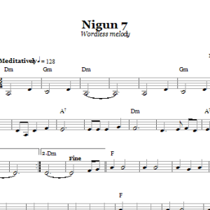 Chasidic Nigun 7 (Wordless Melody) Musik Noten - Lead Sheet / Fake Book - 66602-0