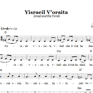 Chasidic Yisraeil V'oraita (Israel and the Torah) Musik Noten - Lead Sheet / Fake Book - 66402-0