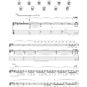 Cheap Trick Southern Girls Musik Noten - Guitar Tab - 160629-0
