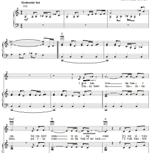 Chely Wright Jezebel Musik Noten - Piano, Vocal & Guitar Chords - 20087-0