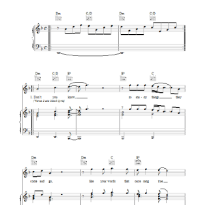 Cher I Found Someone Musik Noten - Piano, Vocal & Guitar Chords - 37172-0