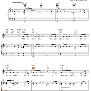 Cher The Way Of Love Musik Noten - Piano, Vocal & Guitar Chords - 74489-0