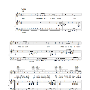 Chico Slimani It's Chico Time Musik Noten - Piano, Vocal & Guitar Chords - 34243-0