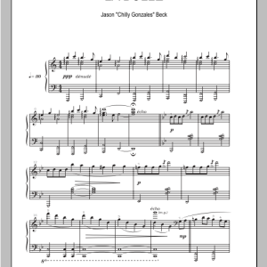 Chilly Gonzales La Bulle Musik Noten - Piano Solo - 94491-0
