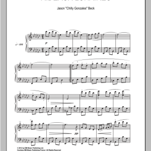Chilly Gonzales Rideaux Lunaires Musik Noten - Piano Solo - 94480-0