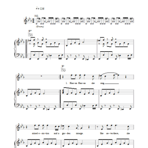 China Crisis Hanna Hanna Musik Noten - Piano, Vocal & Guitar Chords - 38483-0