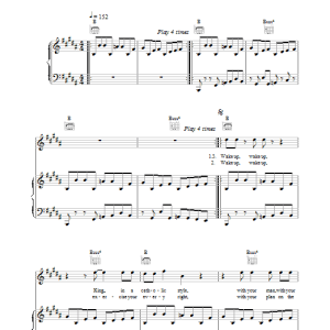 China Crisis King In A Catholic Style Musik Noten - Piano, Vocal & Guitar Chords - 38479-0