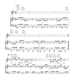Chris Brown Beautiful People Musik Noten - Piano, Vocal & Guitar Chords - 109696-0